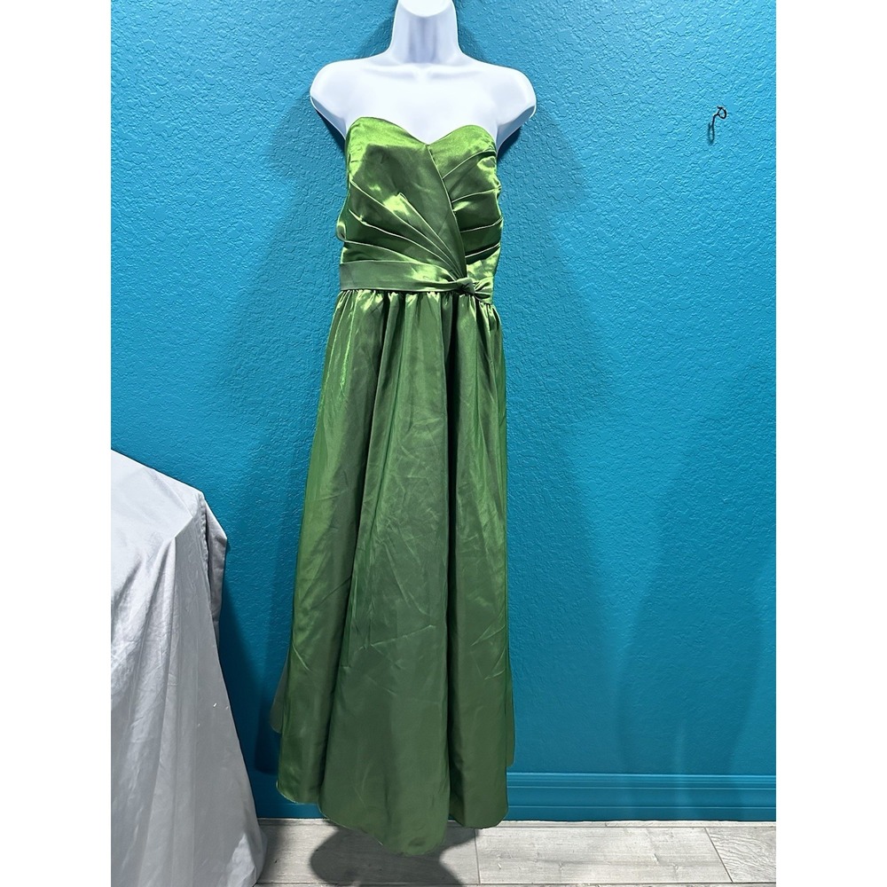 Alfred Angelo Green Satin‎ Bridesmaid Evening/Party/ Formal Gown/Dress 16W